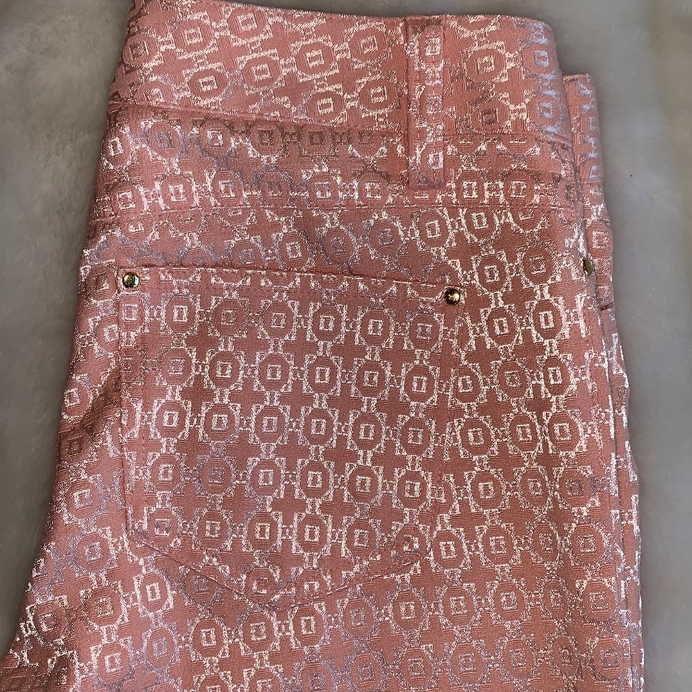 Cache. Peach And White Pants Size 2 - image 4